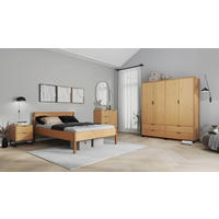BETT 140/200 cm  in Eichefarben   - Eichefarben/Naturfarben, Modern, Holz (140/200cm) - MID.YOU