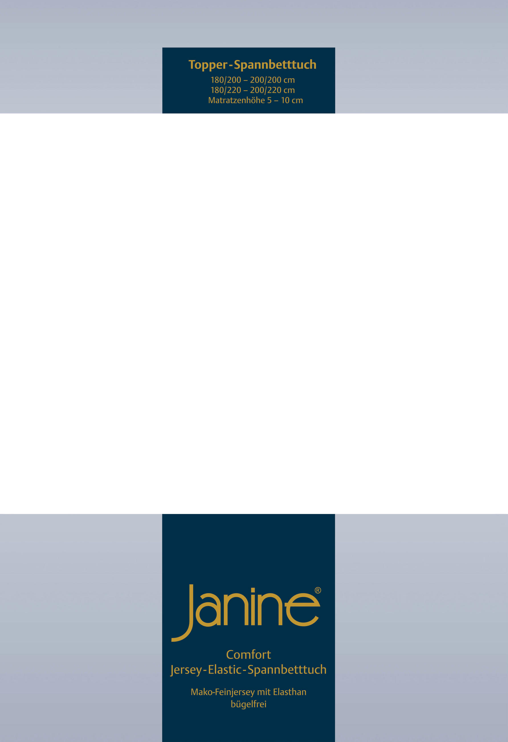 TOPPER-SPANNBETTTUCH Jersey  - Weiß, Basics, Textil (150/200/10cm) - Janine