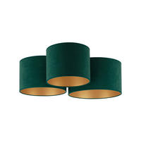 DECKENLEUCHTE Spider 70/27 cm   - Waldgrün, Design, Textil (70/27cm)