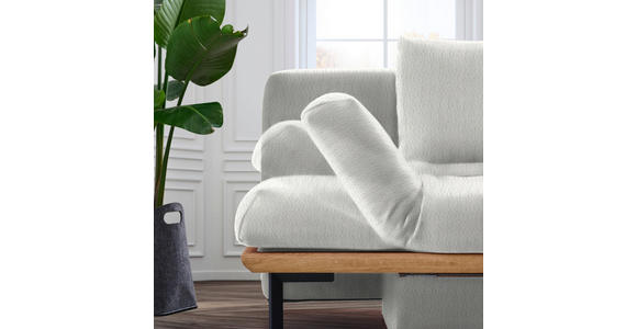 SCHLAFSOFA in Chenille Weiß - Schwarz/Weiß, MODERN, Holz/Textil (212/89/102cm) - Dieter Knoll