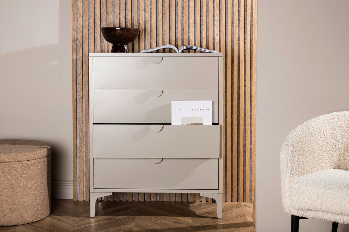 TV-BÄNK  i 78/98/40 cm  - beige, Design, metall (78/98/40cm) - Livetastic