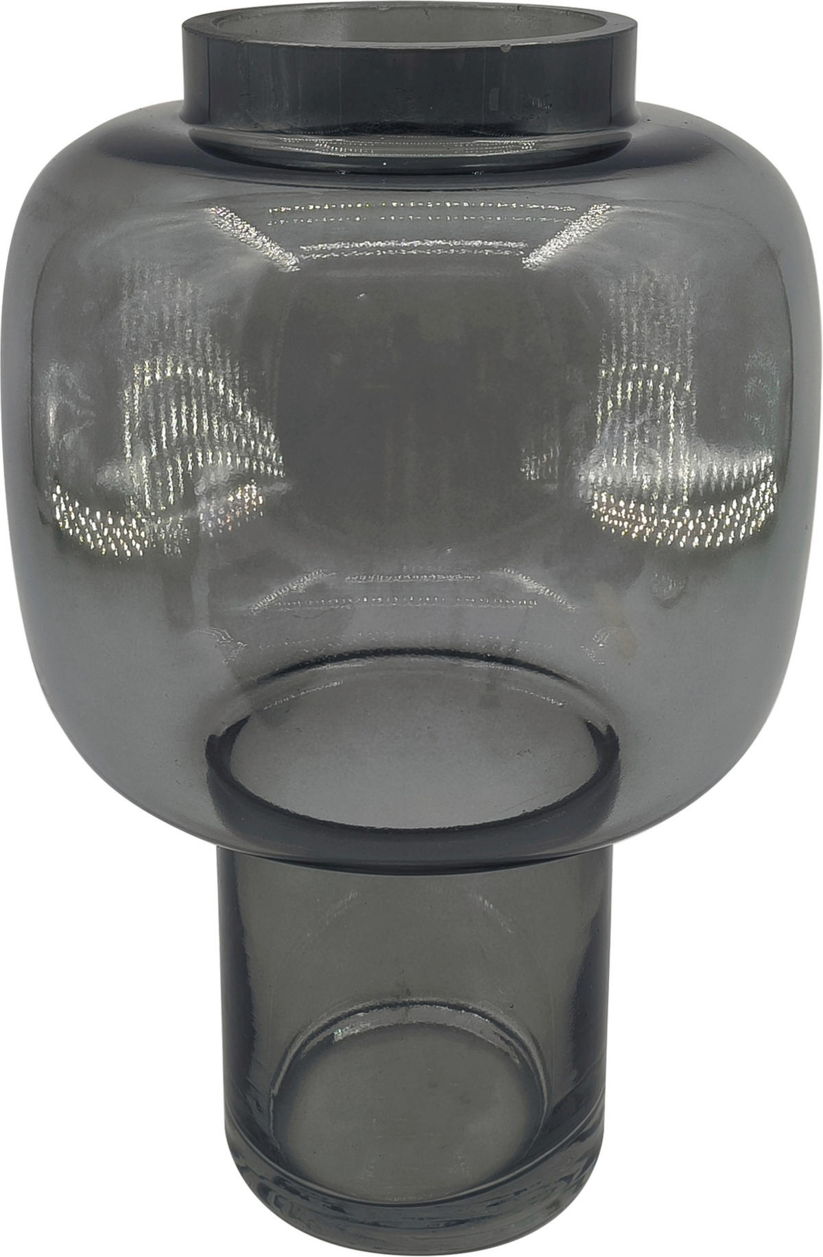 VASE 26 cm  - Dunkelgrau, Design, Glas (16,5/26cm) - Ambia Home