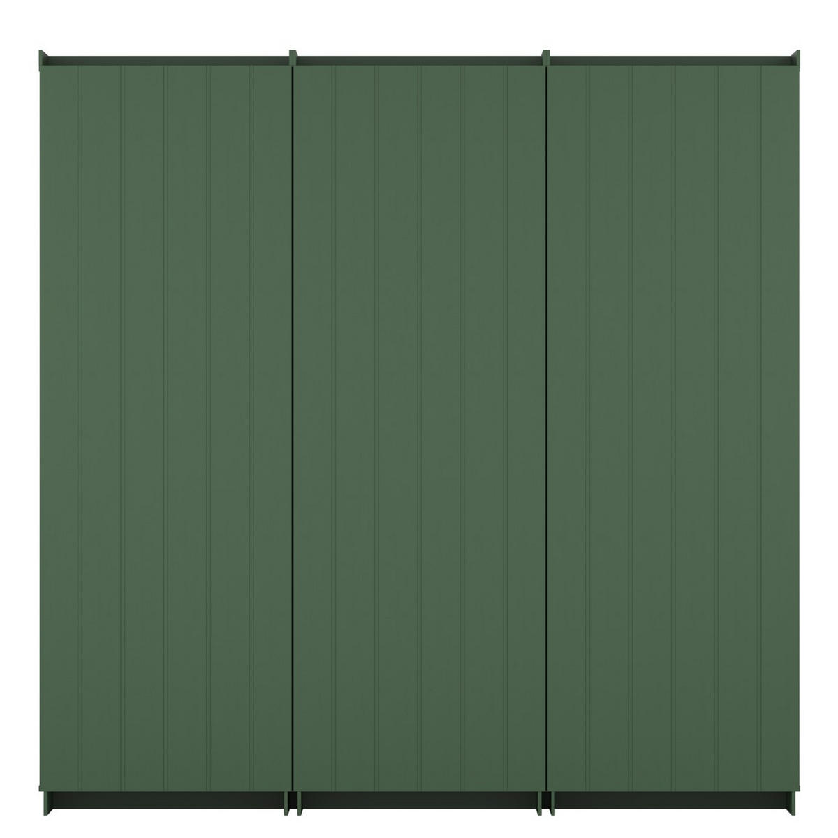 BÜCHERWAND Kiefer massiv Grün  - Grün, Design, Holz (222/223/37cm) - Livetastic