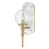 WANDLEUCHTE Gilda  41,4/22/20,3 cm  - Messingfarben, KONVENTIONELL, Glas/Metall (41,4/22/20,3cm) - Elstead Lighting