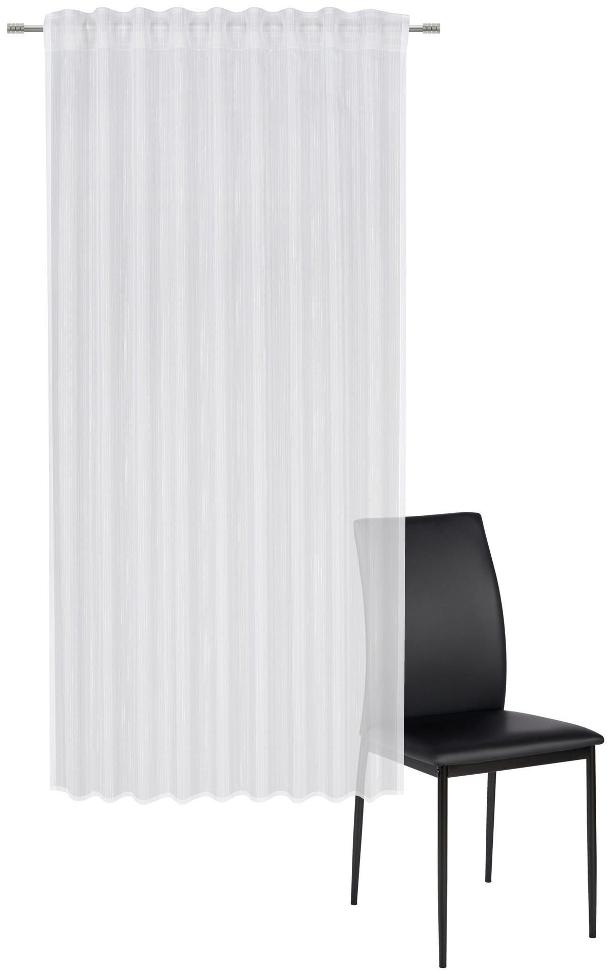 KOMBINOVANA ZAVESA bela - bela, Osnovno, tekstil (140/180cm) - Esposa