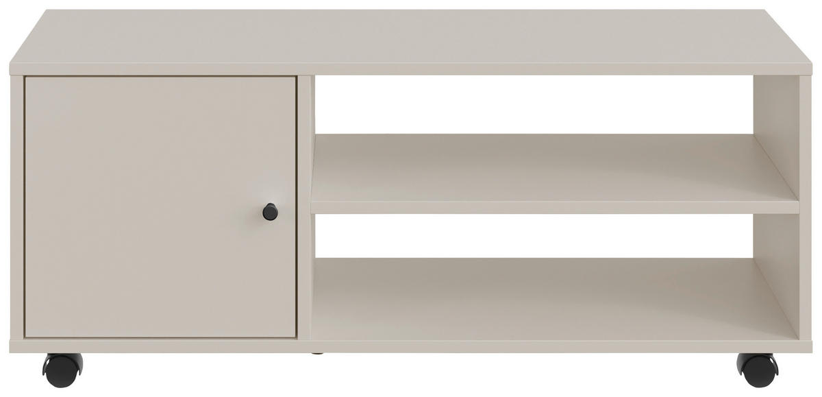 TV-ELEMENT - Kaschmir/Schwarz, Basics, Holzwerkstoff/Kunststoff (100/42/33,5cm) - Boxxx