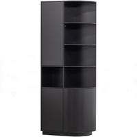 MEHRZWECKSCHRANK 78/210/40 cm  in Schwarz  - Schwarz, Design, Holz (78/210/40cm) - Livetastic