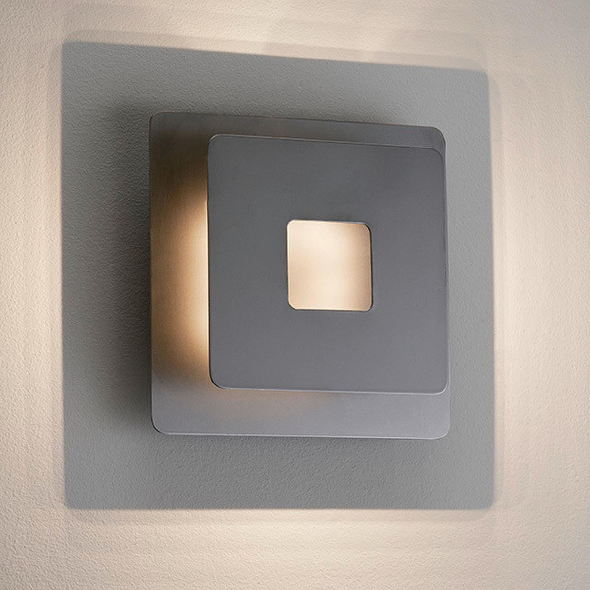 LED-WANDLEUCHTE - Schwarz, Design, Metall (18/18cm) - Fischer & Honsel