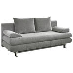 SCHLAFSOFA  mit Webstoff Grau  - Taupe/Edelstahlfarben, KONVENTIONELL, Kunststoff/Textil (190/93/92cm) - Carryhome
