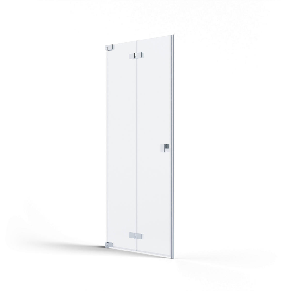 DUSCHTÜR Chromfarben  100/200 cm  - Chromfarben, MODERN, Glas/Metall (100/200cm) - Schöner Wohnen