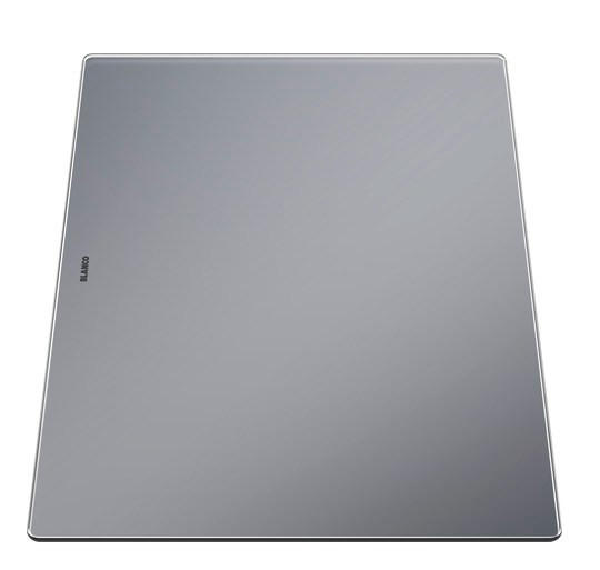 SCHNEIDEBRETT Glas  - Silberfarben, Basics, Glas (42,5/2/30cm) - Blanco