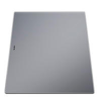 SCHNEIDEBRETT Glas  - Silberfarben, Basics, Glas (42,5/2/30cm) - Blanco