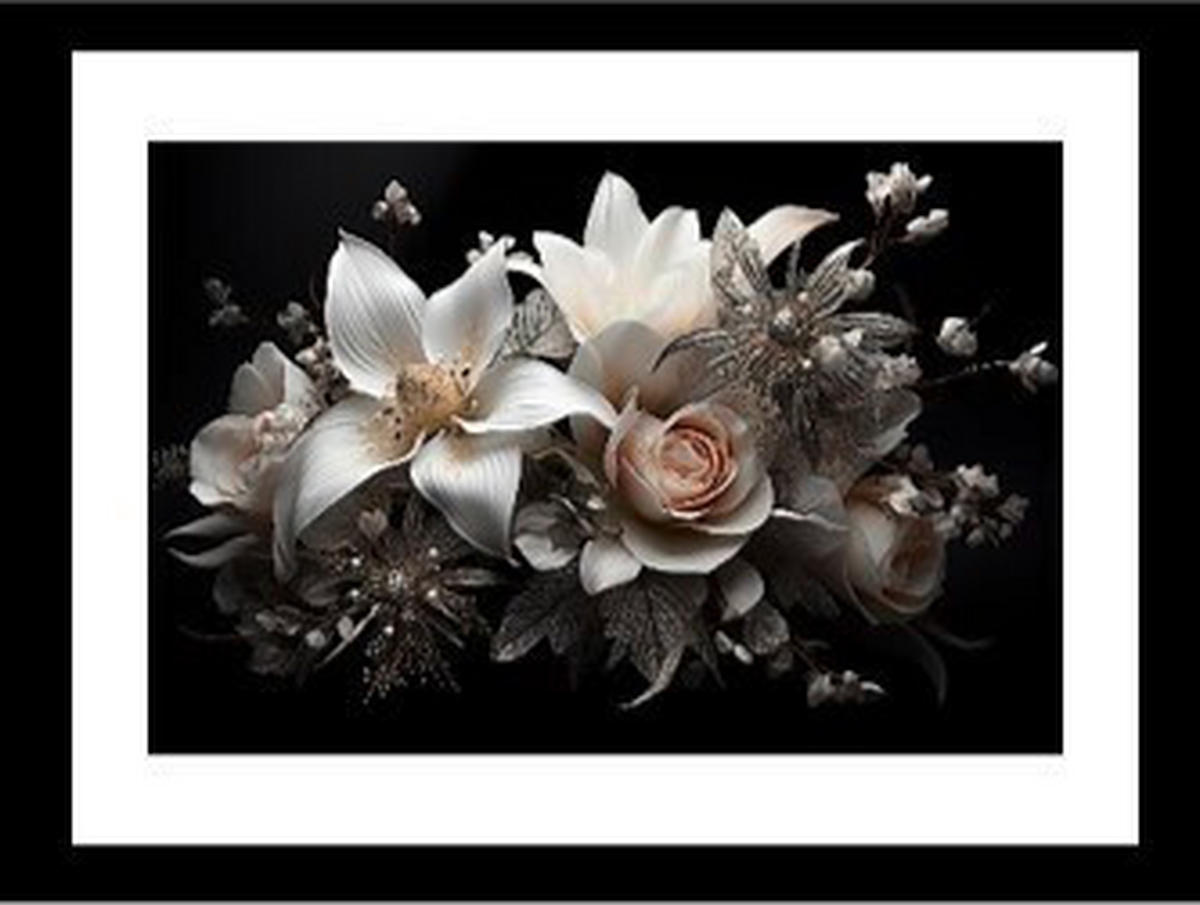 BILD Blumen  - Multicolor, Basics, Textil (30/40/1.5cm) - Euroart