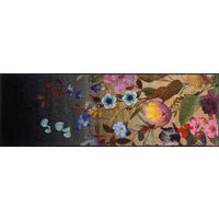 LÄUFER 60/180 cm Midnight Blooms Multicolor  - Multicolor, ROMANTIK / LANDHAUS, Kunststoff/Textil (60/180cm) - wash+dry