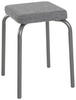 STAPELHOCKER Webstoff Anthrazit, Grau  - Anthrazit/Grau, Textil/Metall (36/49/36cm)