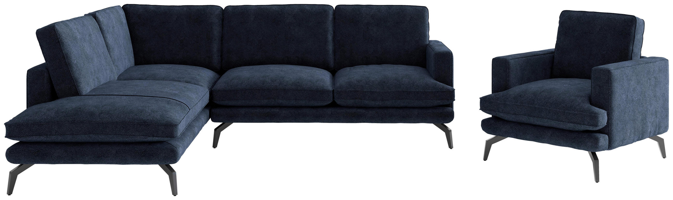 Livetastic SEDACÍ SESTAVA, textil, tmavě modrá