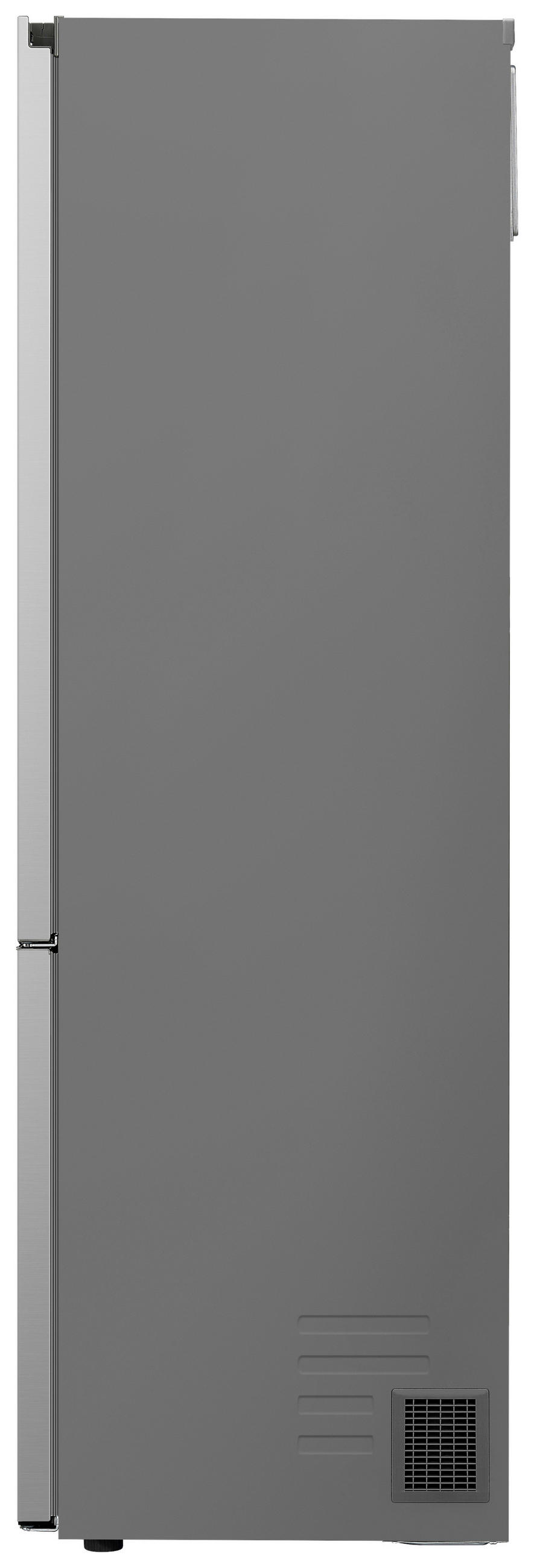 KÜHL-GEFRIER-KOMBINATION 59.5/203/75 cm GBV7270CPY  - Edelstahlfarben, Trend, Glas/Kunststoff (59.5/203/75cm) - LG