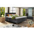 BOXSPRINGBETT in Dunkelgrau, Eichefarben - Eichefarben/Dunkelgrau, Design, Holz/Textil (160/200cm) - Linea Natura BOXSPRINGBETT in Dunkelgrau, Eichefarben - Eichefarben/Dunkelgrau, Design, Holz/Textil (160/200cm) - Linea Natura