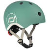 KINDERHELM XXS-S  - Dunkelgrün/Hellgrau, Trend, Kunststoff/Textil (XXS-Snull) - Scoot and Ride