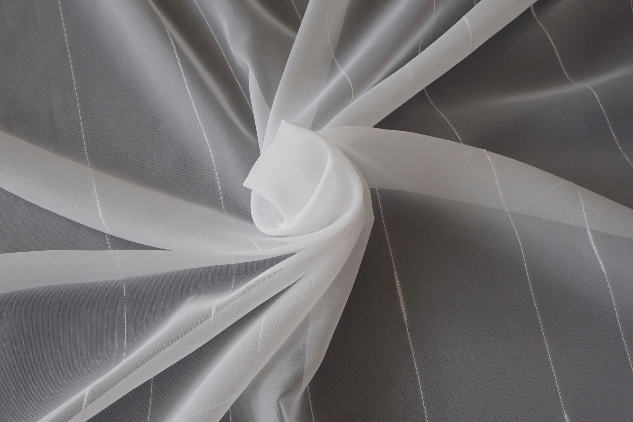 Perdea Tip Plasă  - alb, Basics, textil (300cm)