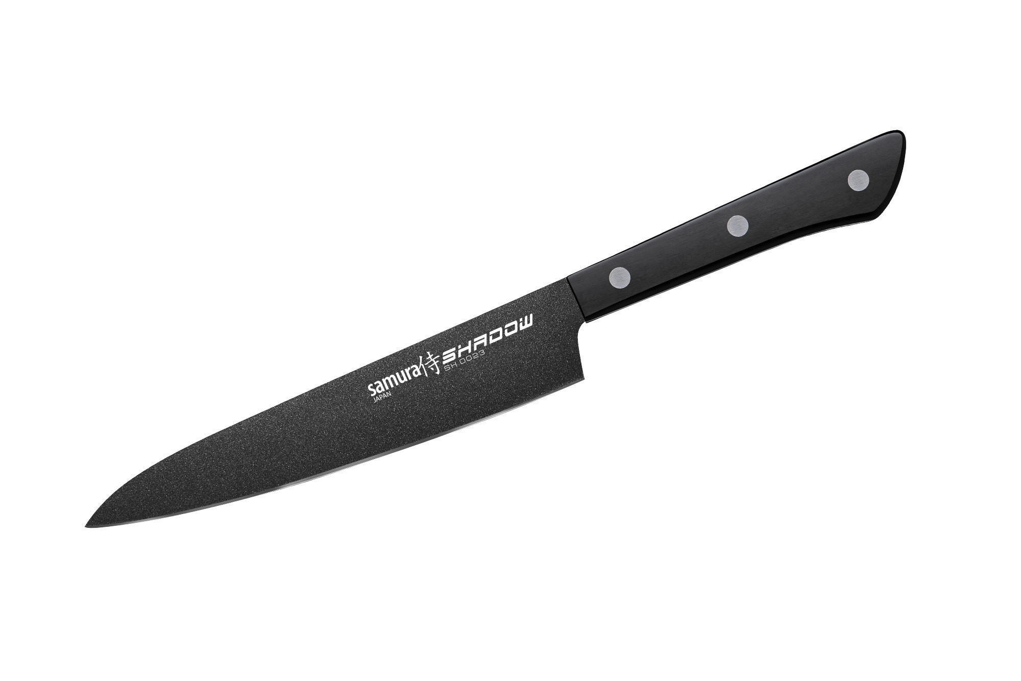 UNIVERZALNI NOŽ  SHADOW        26 cm    nerđajući čelik - crna, Osnovno, metal/plastika (26cm) - Samura
