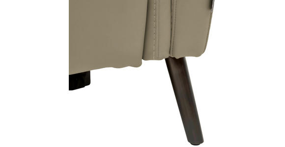 3-SITZER-SOFA  in Echtleder Beige   - Beige/Schwarz, Design, Leder/Metall (210/79/104cm) - Belluti