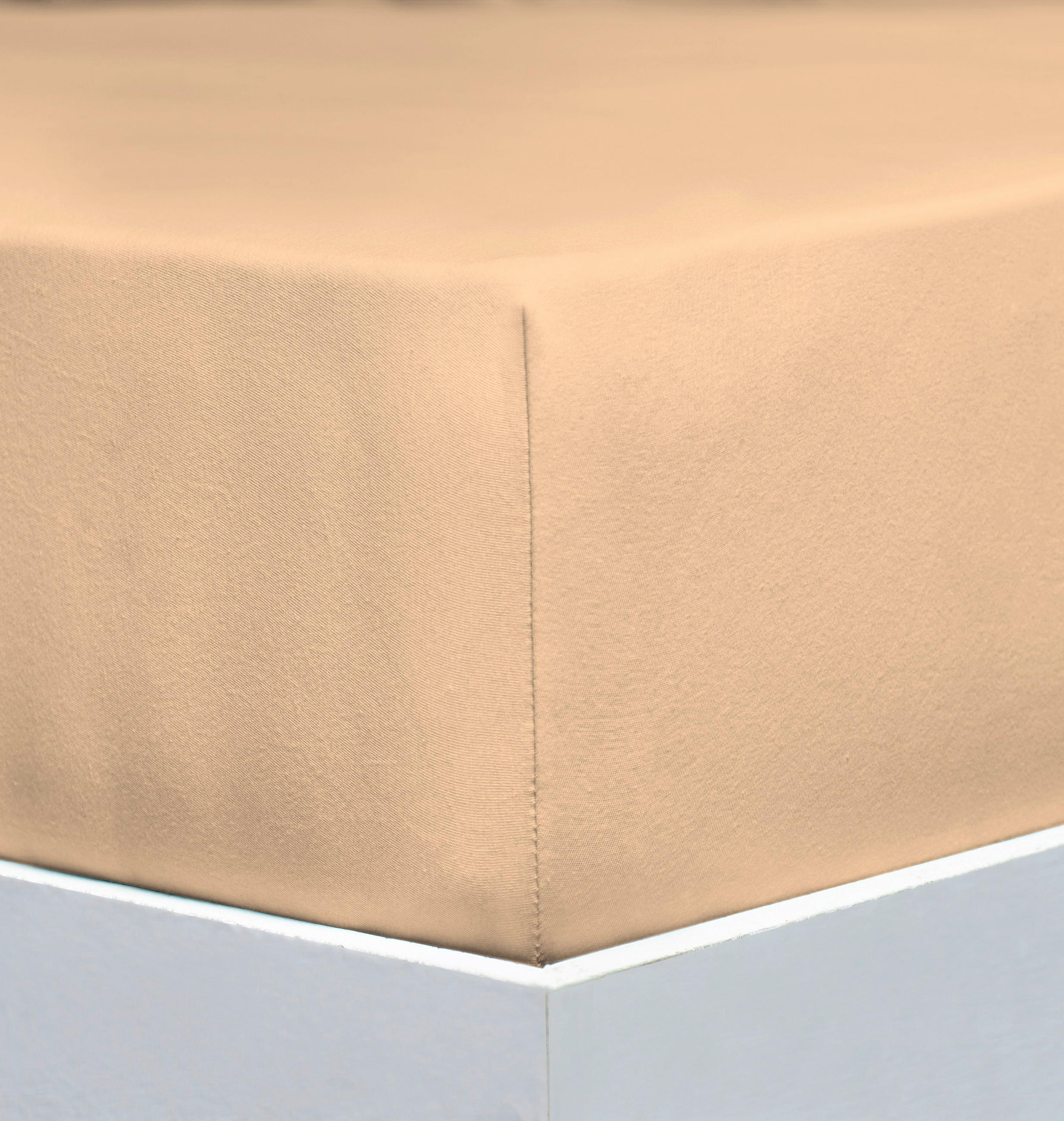 SPANNLEINTUCH 90-100/200-220 cm Jersey  - Champagner, Basics, Textil (90-100/200-220cm) - Florella