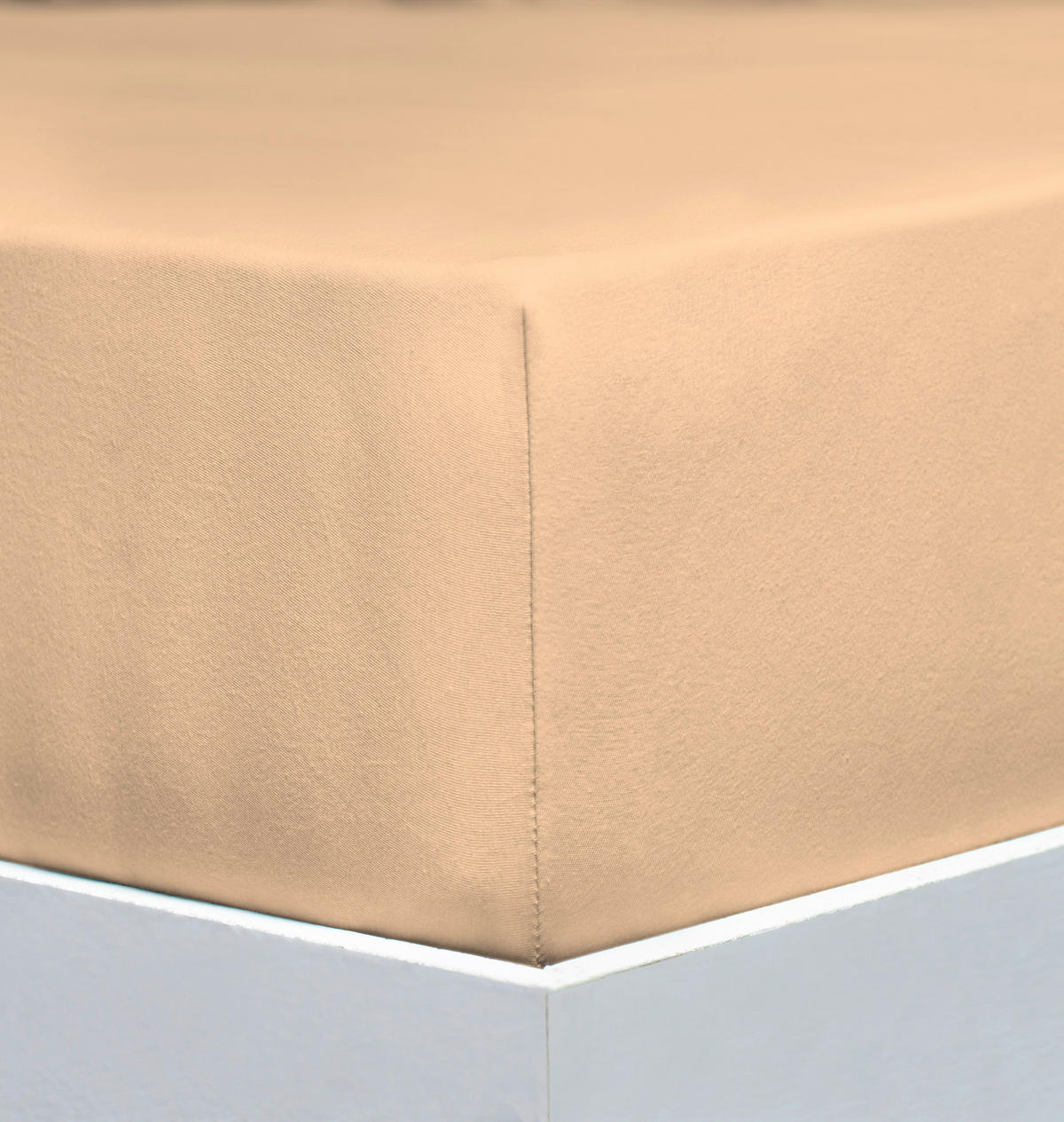 SPANNLEINTUCH 180-200/200-220 cm Jersey  - Champagner, Basics, Textil (180-200/200-220cm) - Florella