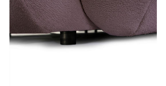 BIGSOFA Webstoff Flieder  - Flieder/Schwarz, KONVENTIONELL, Kunststoff/Textil (243/90,5/130cm) - Ambia Home