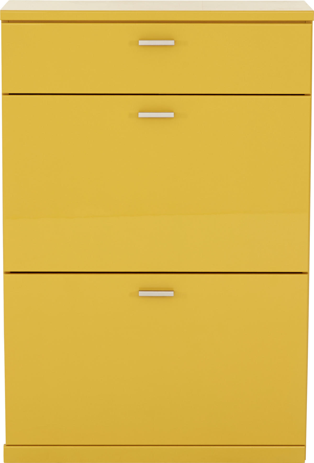 BOTNÍK, žlutá, 75/112,7/29,5 cm - žlutá/barvy nerez oceli, Design, kov/kompozitní dřevo (75/112,7/29,5cm) - Invivus