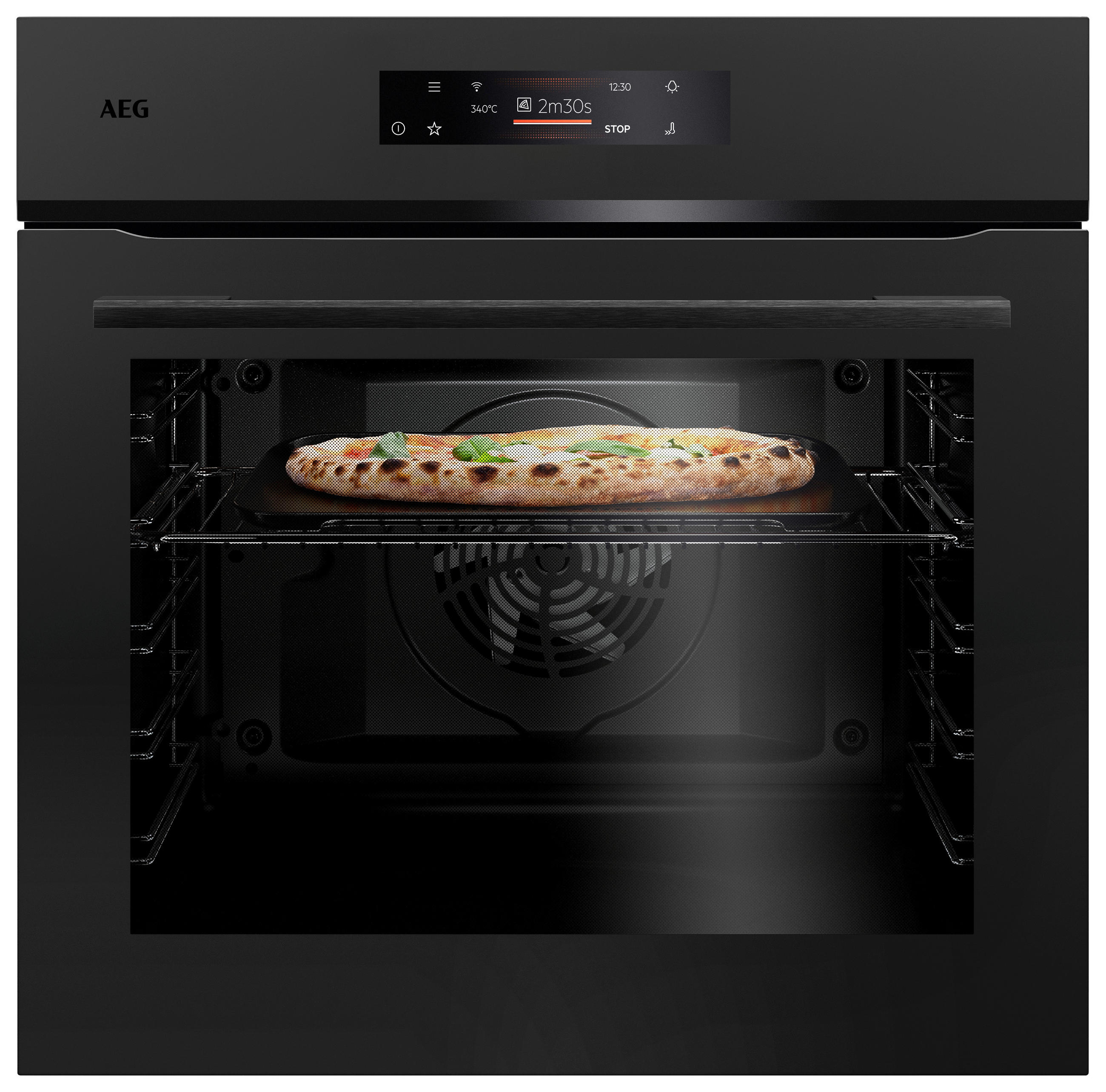 EINBAUBACKOFEN BP6150T  - Schwarz, Basics (56/59/55cm) - AEG