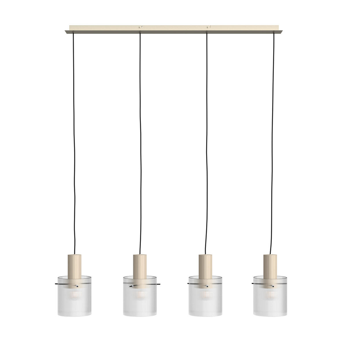 HÄNGELEUCHTE 123/18/150 cm    - Transparent/Beige, Konventionell, Glas/Metall (123/18/150cm) - Dieter Knoll