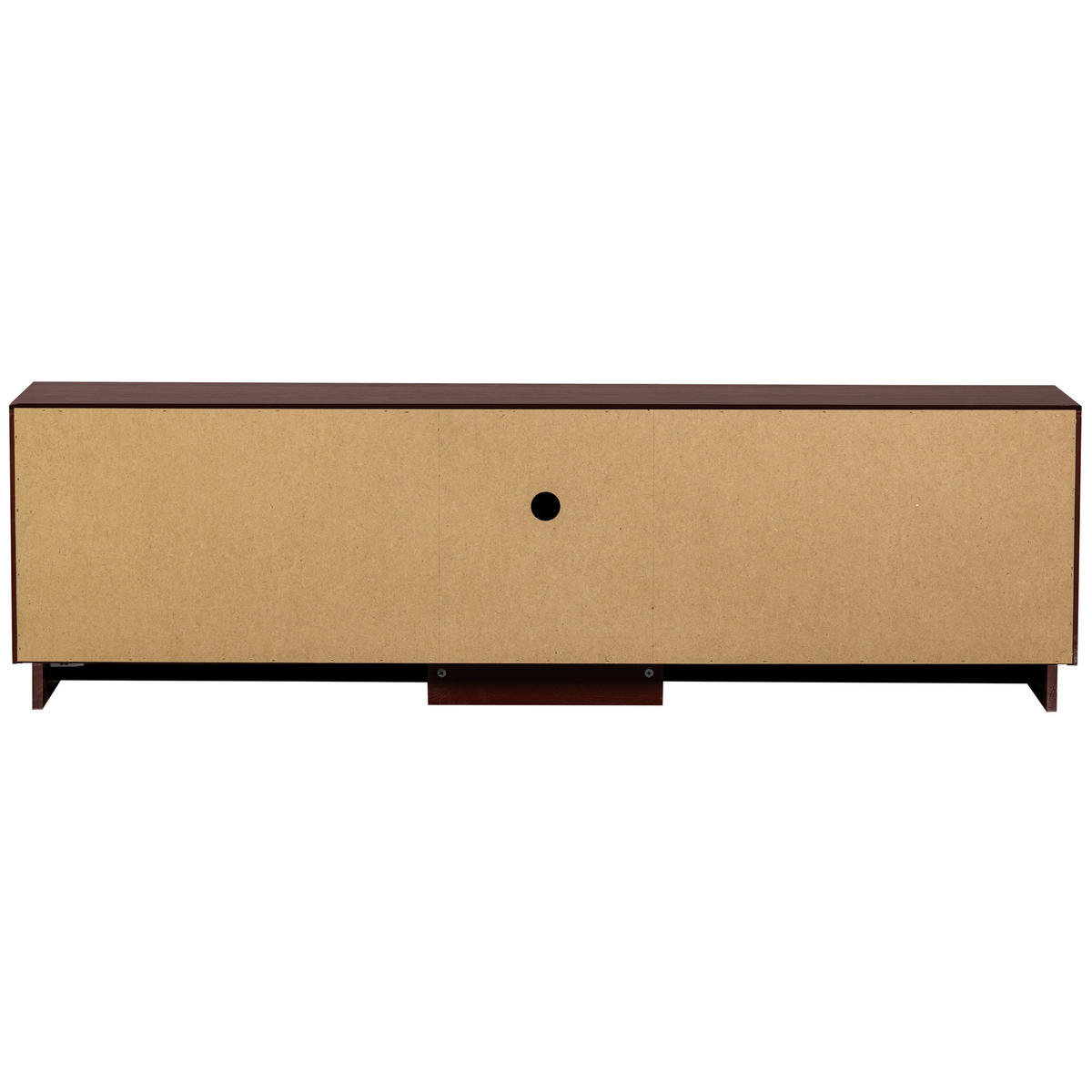 LOWBOARD Pencil  in 180/52/40 cm  - Dunkelrot, Design, Holz (180/52/40cm) - Livetastic