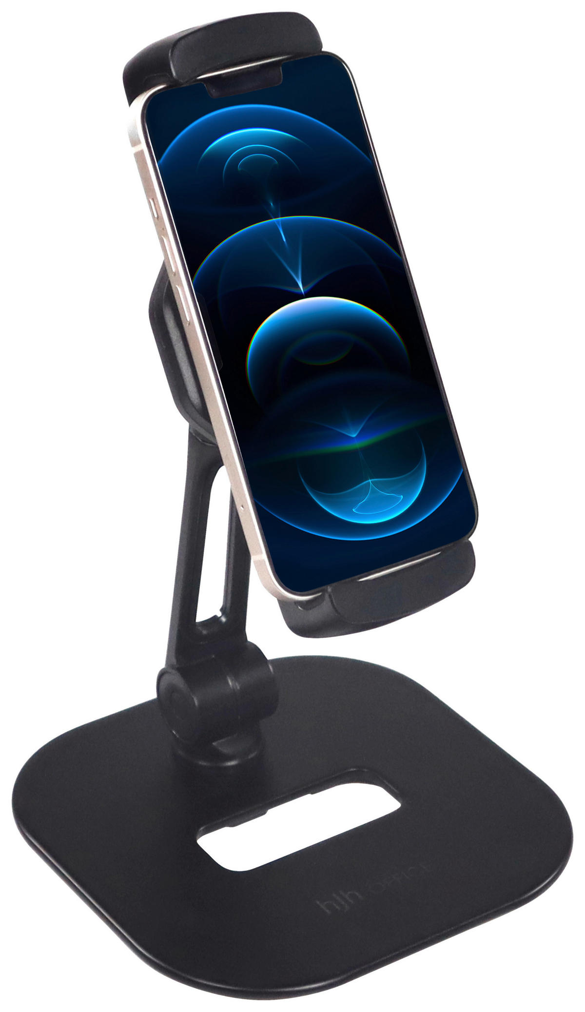 HANDYHALTERUNG Metall, Kunststoff Schwarz  - Schwarz, MODERN, Kunststoff/Metall (15/19cm) - MID.YOU