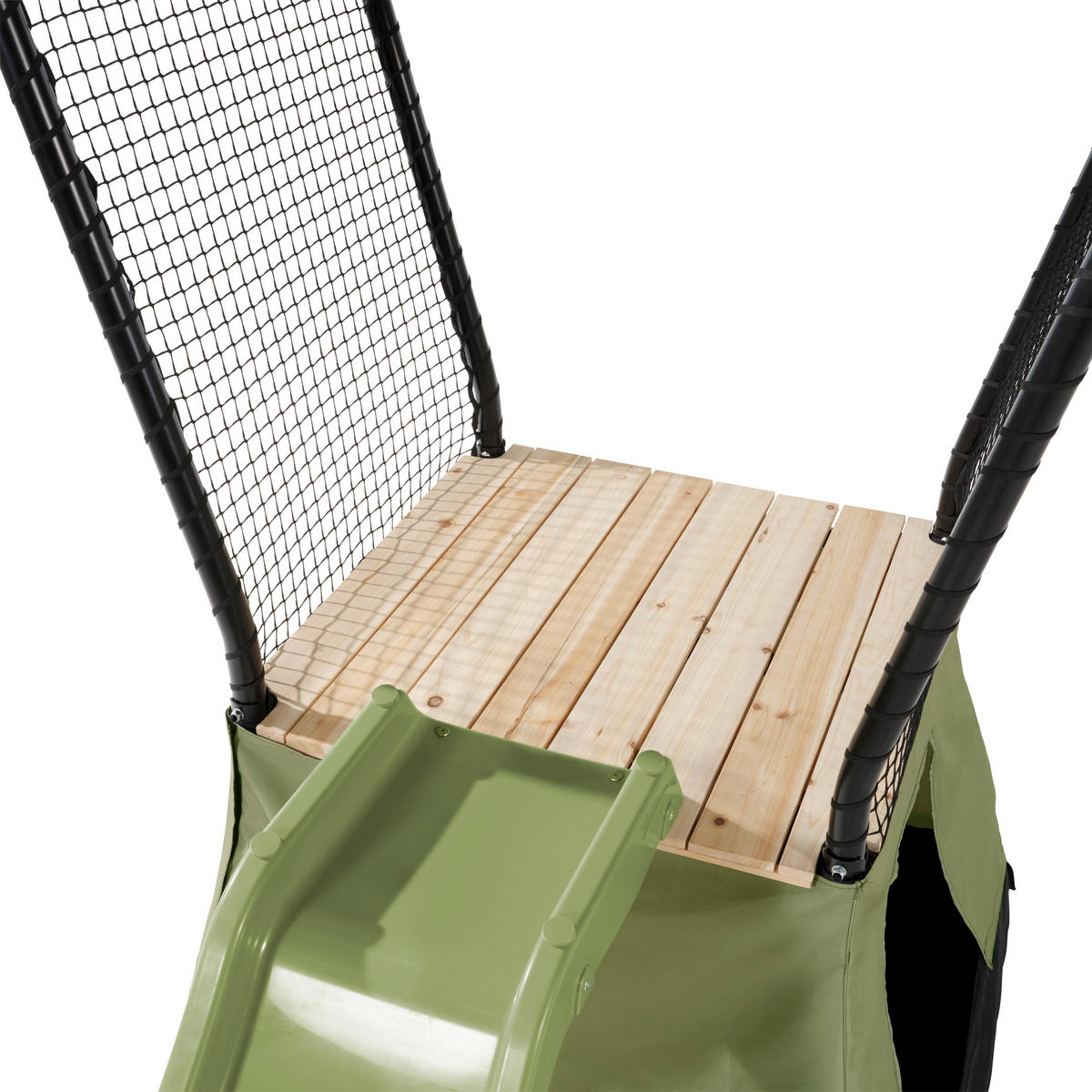 SPIELHAUS  - Schwarz/Naturfarben, KONVENTIONELL, Holz/Kunststoff (253/340/216cm) - EXIT Toys