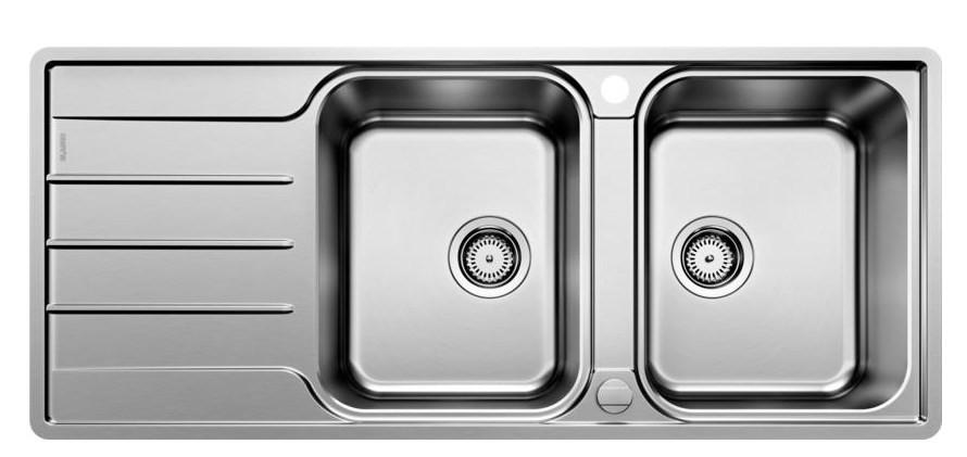 SPÜLE  - Edelstahlfarben, Basics, Metall (116/21,4/50cm) - Blanco