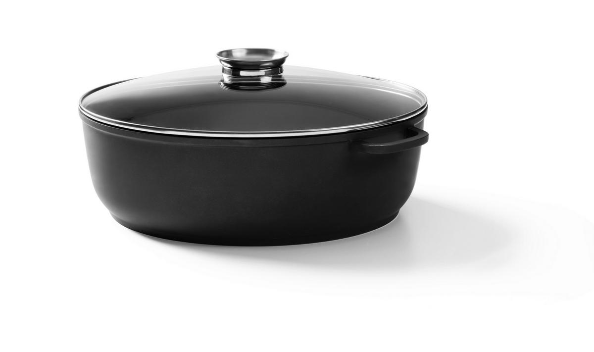 PEKÁČ 12 l - číra/čierna, Basics, kov/sklo (42/32/13,3cm) - Homeware Profession.