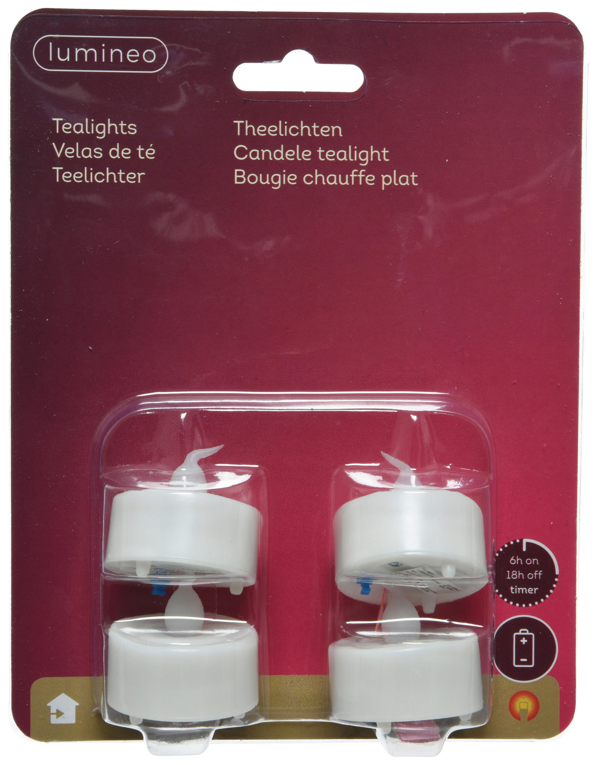 LED-KERZENSET  - Creme, Basics, Kunststoff (3,8cm)