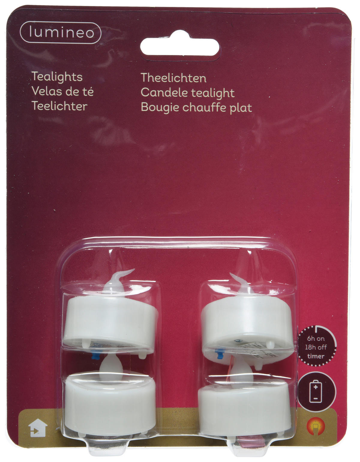 LED-KERZENSET  - Creme, Basics, Kunststoff (3,8cm)
