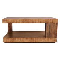 COUCHTISCH Mangoholz massiv 90/60/40 cm rechteckig Naturfarben  - Naturfarben, Design, Holz (90/60/40cm) - Livetastic