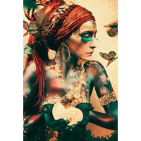 BILD 100/150 cm  - Goldfarben/Multicolor, Design, Kunststoff (100/150cm)