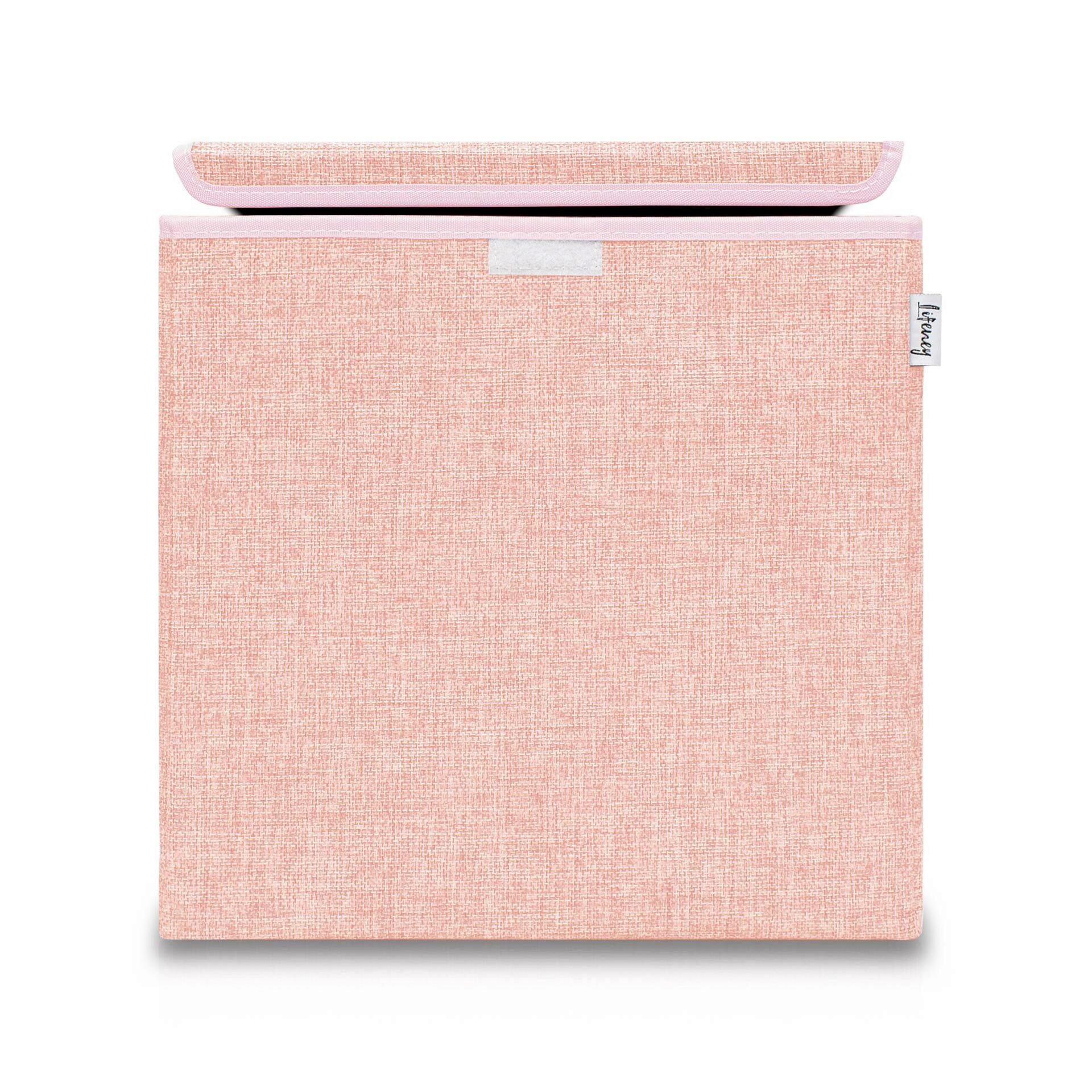 AUFBEWAHRUNGSBOX  - Rosa, Basics, Kunststoff/Textil (36/36/51cm) - Lifeney