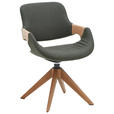 ARMLEHNSTUHL in Holz, Textil Grau, Eichefarben  - Eichefarben/Grau, Natur, Holz/Textil (60/88/59cm) - Valnatura