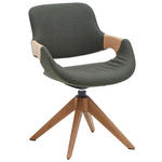 ARMLEHNSTUHL in Holz, Textil Grau, Eichefarben  - Eichefarben/Grau, Natur, Holz/Textil (60/88/59cm) - Valnatura