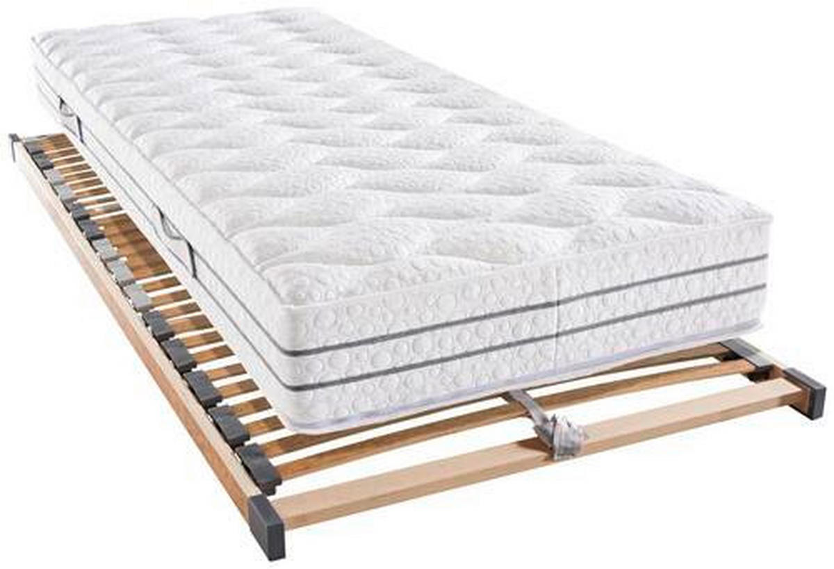 MATRATZENSET 100/200 cm  - Birkefarben, Basics, Holz (100/200cm) - FAN