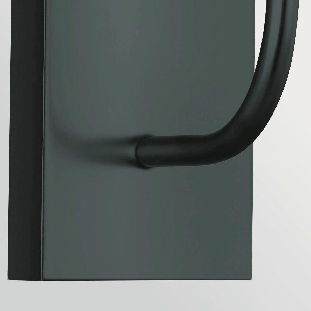 WANDLEUCHTE Generation Lighting (Feiss) 35,9/10,2/14,3 cm  - Schwarz, Design, Glas/Textil (35,9/10,2/14,3cm) - Elstead Lighting