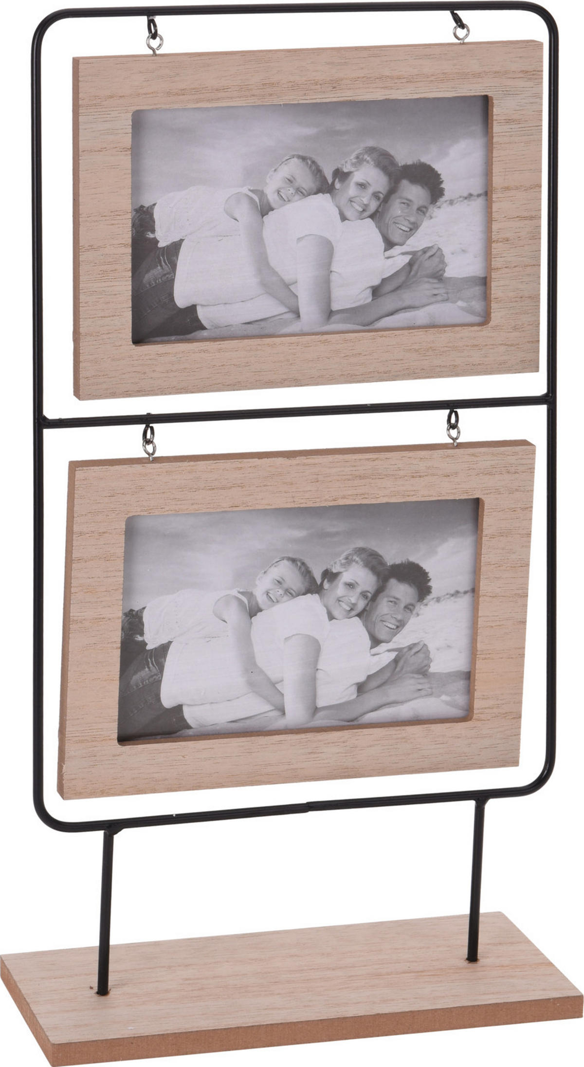 RÁM NA FOTOGRAFIE, 2, 7.8/38.7/21 cm - Basics, kov/drevo (7.8/38.7/21cm)