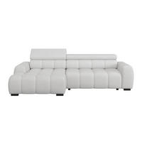 ECKSOFA  Webstoff Greige  - Greige/Schwarz, Trend, Kunststoff/Textil (168/285cm) - Livetastic