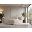 BIGSOFA Cord Beige  - Beige/Schwarz, MODERN, Kunststoff/Textil (117/93/190cm) - Carryhome