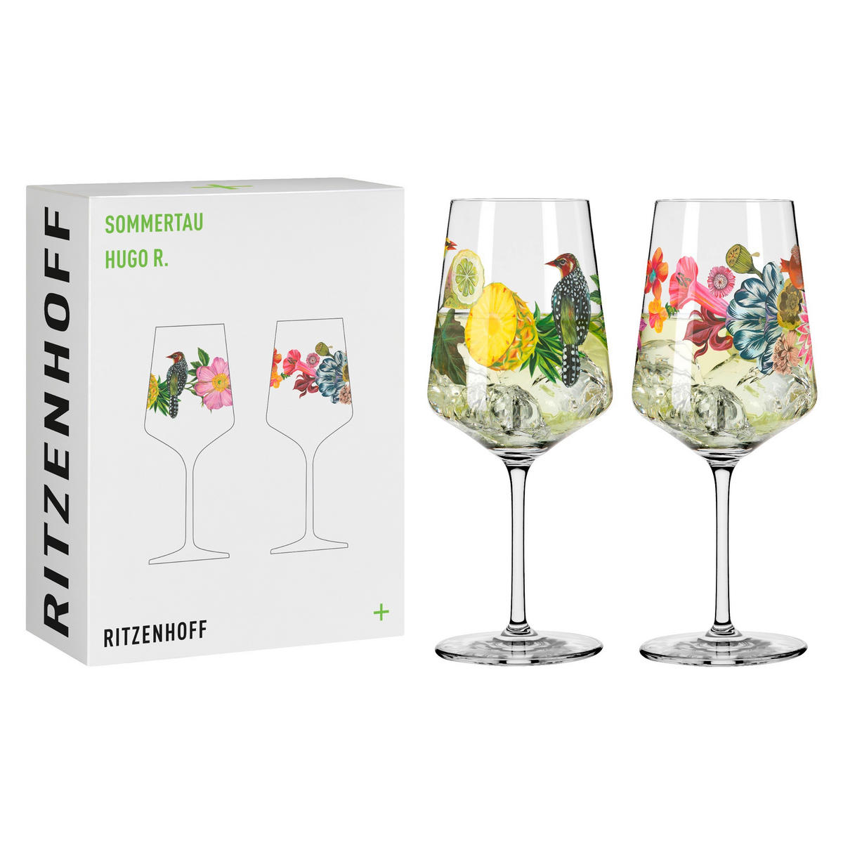 SPRITZERGLAS 544 ml 2-teilig  - Gelb/Rot, LIFESTYLE, Glas (9,3/22,5/9,3cm) - Ritzenhoff